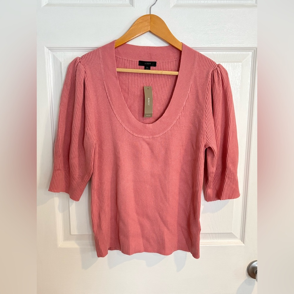 J. Crew Coral Ribbed Women's a sweater